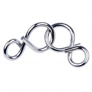 Double 8 Metal Brain Teaser Wire Disentanglement Puzzle