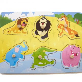Baby and Toddler Jungle Animal Wooden Puzzle