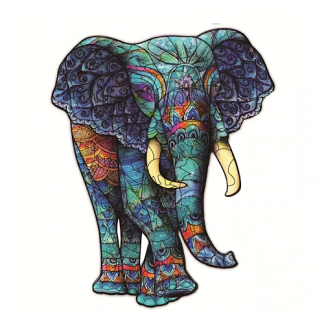 Asian Elephant Wooden Jigsaw